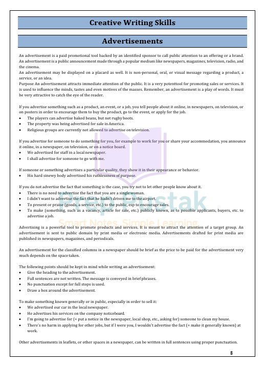 English - Class 11 CBSE