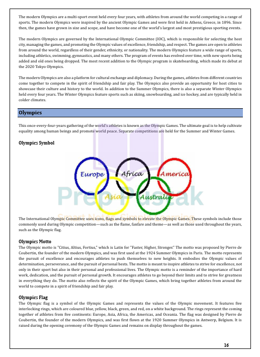 Physical Education - Class 11 CBSE