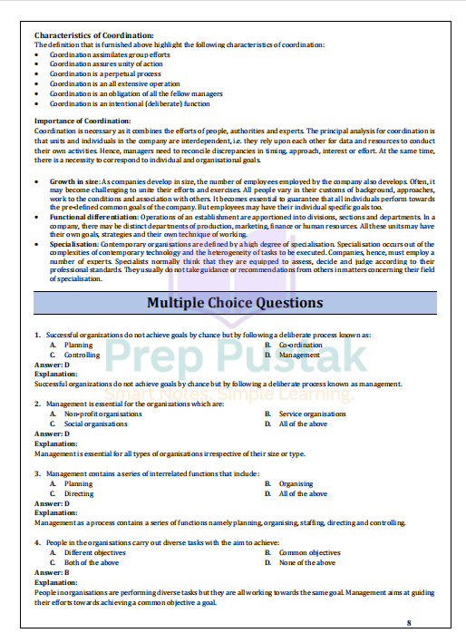 Business Studies - Class 12 CBSE