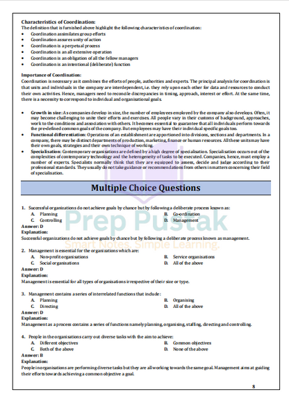 Business Studies - Class 12 CBSE