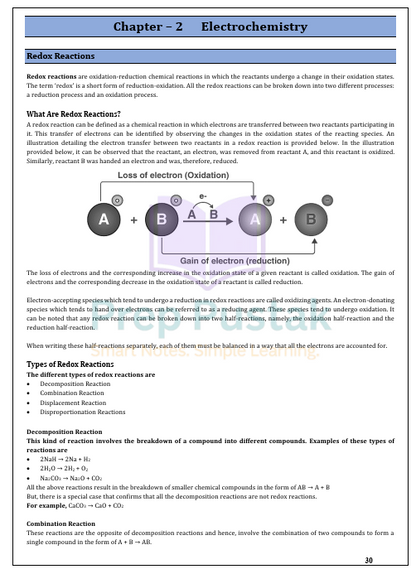 Chemistry - Class 12 CBSE