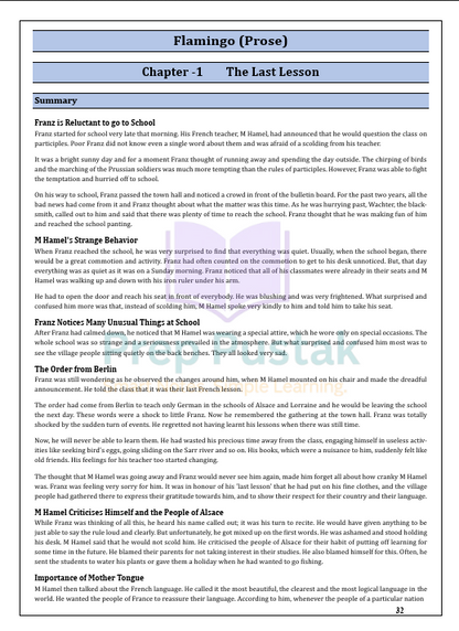 English - Class 12 CBSE